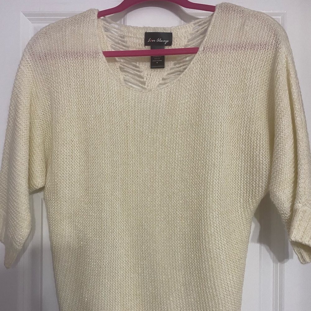 Cream sweater